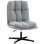 Homcom Butaca De Salón Giratorio 360° Altura Ajustable Asiento Ancho Gris Claro