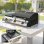 Outsunny Barbacoa De Gas Bbq Gas Con 3 Quemadores 7,5 Kw Con Plancha Negro