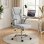 Homcom Silla De Escritorio Ergonómica Con Respaldo Alto Crema