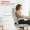Homcom Silla De Escritorio Ergonómica Con Respaldo Alto Crema