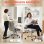 Homcom Silla De Escritorio Ergonómica Con Respaldo Alto Crema