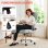 Homcom Silla De Escritorio Ergonómica Con Respaldo Alto Crema