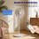 Homcom Ventilador De Pie Con Mando Altura Ajustable 4 Velocidades Oscilación