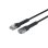 Netzwerkkabel Lanview CAT6A U/FTP Slim 0,25m Schwarz