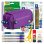 Estuche Escolar Triple ColePack BitsBobs Material Incluido Violeta