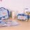 Estuche Triple Milan Blue Odyssey con Material Escolar de 40 Piezas