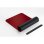 Alfombrilla para ratón Sigel SA603 Negro Rojo Imitación piel Base antiderrapante