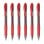 Penna Pilot G-2 0.7 mm Rossa Set di 6