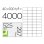 Etiquetas Adhesivas Q-Connect A4 40 Etiquetas 52,5x29,7 mm Blanco
