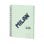 Cuaderno A4 Espiral Tapa Dura Milan 430 Cuadriculado 80 Hojas 95gr Verde