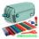 Estuche Escolar Triple Grafoplás BitsBobs con Material Incluido Azul Soft