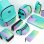 Estuche 5 Compartiments Milan Sunset Turquoise