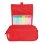 Estuche Escolar Triple Portatodo Practicdomus Rojo Coral Alta Capacidad
