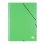 Cartella Classificatrice Liderpapel Formato Folio Prolungato Chiusura Gomma Cartone Verde Chiaro