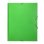 Cartella Classificatrice Liderpapel Formato Folio Prolungato Chiusura Gomma Cartone Verde Chiaro