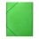 Cartella Classificatrice Liderpapel Formato Folio Prolungato Chiusura Gomma Cartone Verde Chiaro