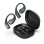Auriculares JLab Epic Open Sport sans fil Bluetooth 5.4 avec réduction de bruit, LDAC et charge sans fil, noir