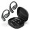Auriculares JLab Epic Open Sport sans fil Bluetooth 5.4 avec réduction de bruit, LDAC et charge sans fil, noir