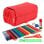 Astuccio Triplo Officebox Colepack Eco Corallo con Materiale Scolastico Incluso