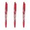 Penna Pilot FriXion Ball Ricaricabile Anti-Fatica 0.7 mm Rossa