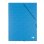 Cartella Liderpapel Folio Prolungato con Gomma Cartoncino Blu Chiaro