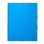 Cartella Liderpapel Folio Prolungato con Gomma Cartoncino Blu Chiaro