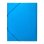 Cartella Liderpapel Folio Prolungato con Gomma Cartoncino Blu Chiaro