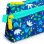 Estuche Portatodo Plano Grafoplás Design Bits Bobs 2 Cremalleras Bolsillo frontal 23x10 cm