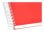 Cuaderno Espiral A4 Liderpapel Cuadriculado 80h 90gr Rojo