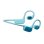 Auriculares JBL Junior Free sem fios Bluetooth para desporto com proteção IPX4, microfone, verde azulado