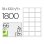 Etiquetas Adhesivas Q-Connect KF01583 A4 18 Etiquetas Hoja 66x45,6 mm