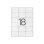 Etiquetas Adhesivas Q-Connect KF01583 A4 18 Etiquetas Hoja 66x45,6 mm