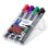 Marcador permanente Staedtler Lumocolor 2 mm pack 4x