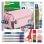 Estuche escolar triple Grafoplás BitsBobs con material incluido Rosa Soft