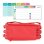 Astuccio Triplo Officebox Rosso Corallo con Materiale Scolastico Incluso
