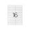 Etiquetas Adhesivas Q-Connect KF10651 A4 16 Etiquetas 96.5x33.9 mm Blancas