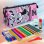 Estuche Escolar Triple Karactermania Minnie Portatodo con 40 Utensilios