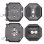Kit de libération rapide Falcam F50 3224 carré, charge 50 kg, multi-orifices