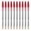 Bolígrafo BIC Cristal Original Rojo Tinta Aceite 10 Unidades