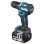 Taladro de pistola Makita DDF487Z 18V Li-Ion Turquesa 1700 RPM