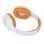 Auriculares Konix Naruto inalámbricos Bluetooth 5.3 gaming con micrófono y cable 3,5 mm naranja y blanco