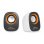 Colunas Media-Tech 2 vias com fio 6 W preto e branco com conector 3,5 mm