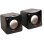 Colunas Techly com fio 3W USB e jack 3,5 mm pretas