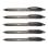 Bolígrafo Roller Milan P07 Dry-Gel Pack 5 Unidades Tinta Negra