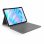 Cover con Tastiera Logitech Combo Touch per iPad Air 11" M2, QWERTZ Svizzero, Trackpad, Grigio