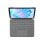 Cover con Tastiera Logitech Combo Touch per iPad Air 11" M2, QWERTZ Svizzero, Trackpad, Grigio