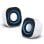 Altifalantes Atlantis Land Stereo portátil com fio 5W com controlo rotativo USB