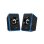 Altavoces Genius Alámbricos 3W con conector USB y jack 3,5 mm negro