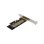 Carte d'interface InLine 76660V PCIe 3.0 M.2 NVMe 32 Gb/s avec LED intégrée