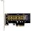 Carte d'interface InLine 76660V PCIe 3.0 M.2 NVMe 32 Gb/s avec LED intégrée